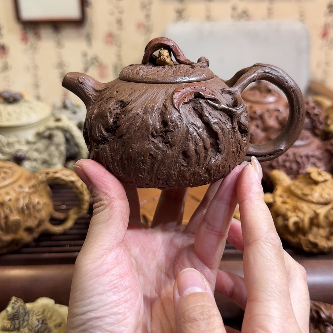 紫砂茶壶松鼠供春