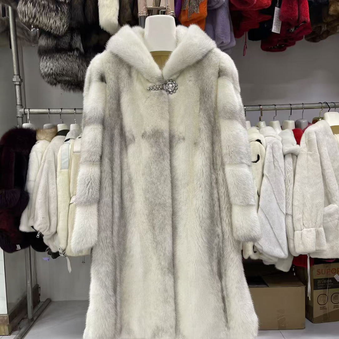 3号链接貂皮大衣外套进口紫金级别轻奢水貂