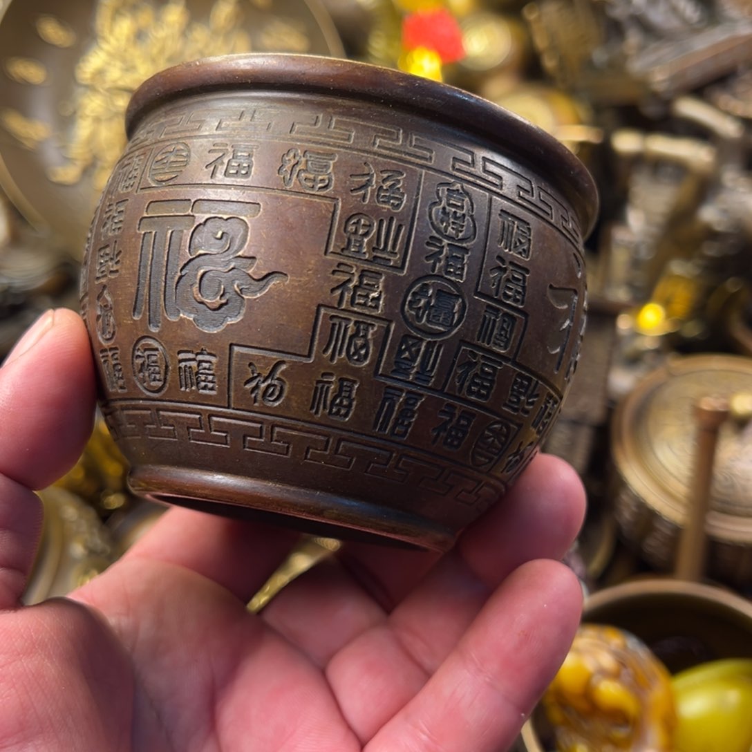 茶壶香炉铜器摆件