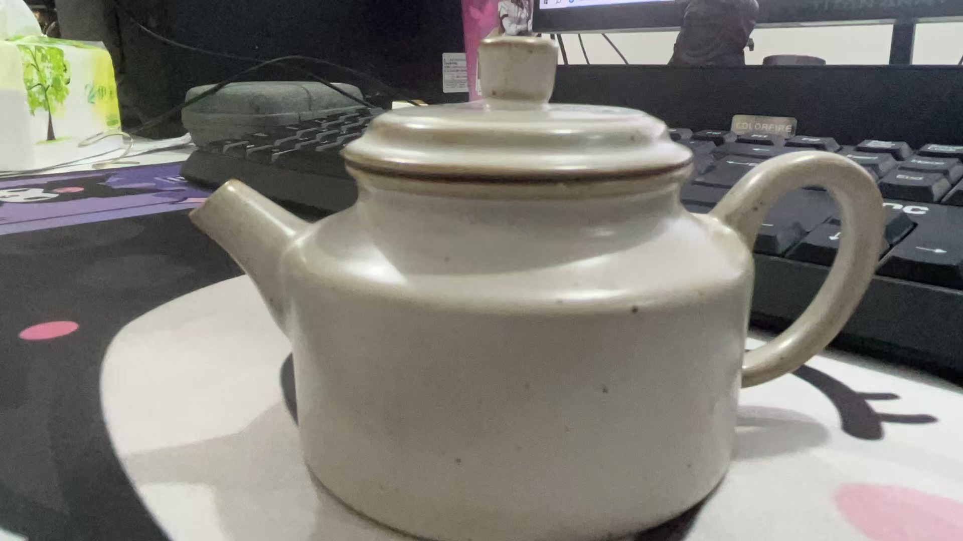 原矿老岩泥白志野德钟壶218