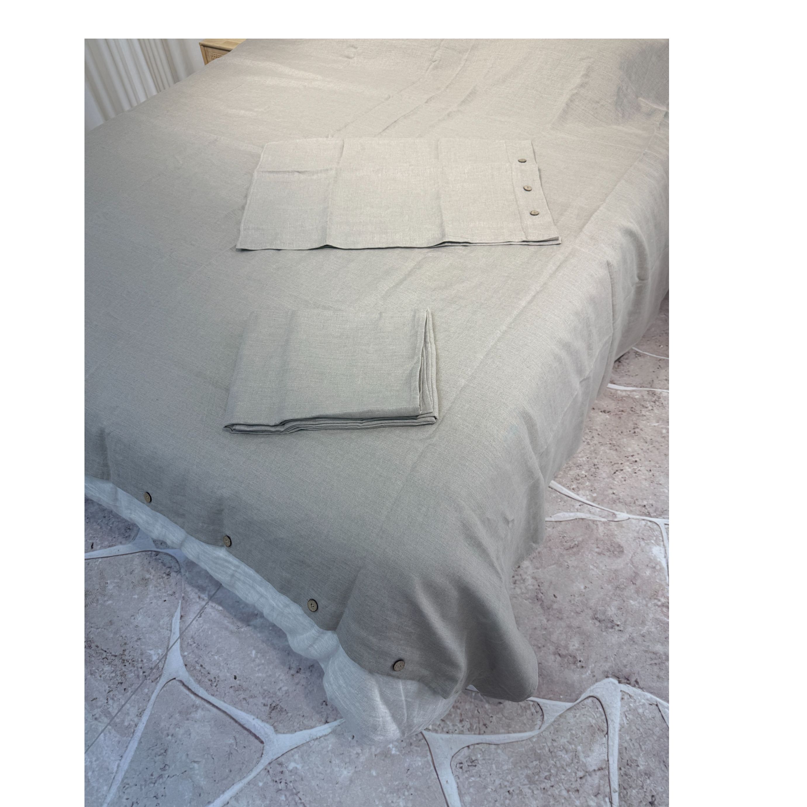 .【麻先森-净版双雨露四件套】汉麻双雨露吸湿排汗触感柔和简约风