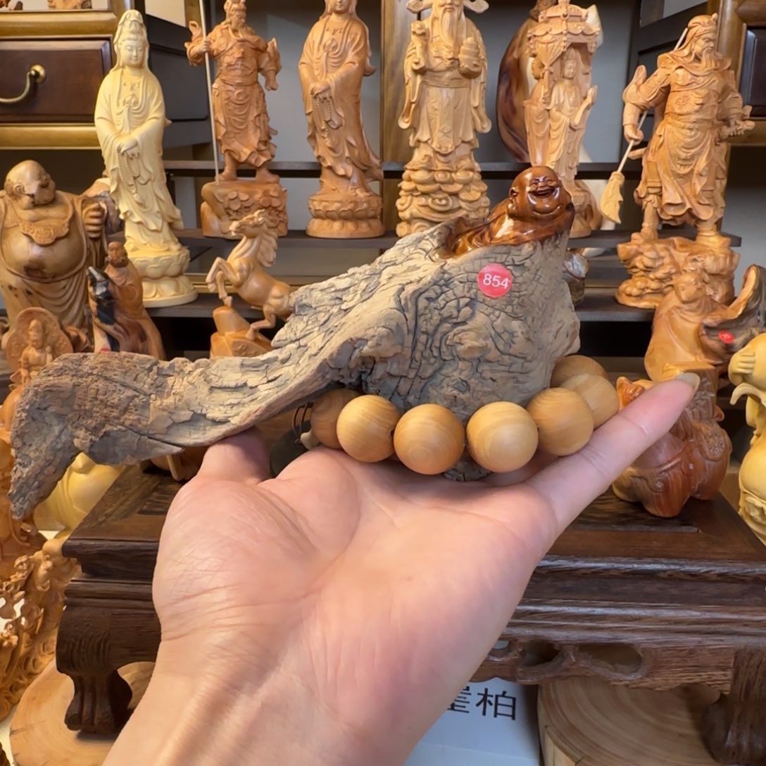 崖柏小木匠艺雕一物一拍