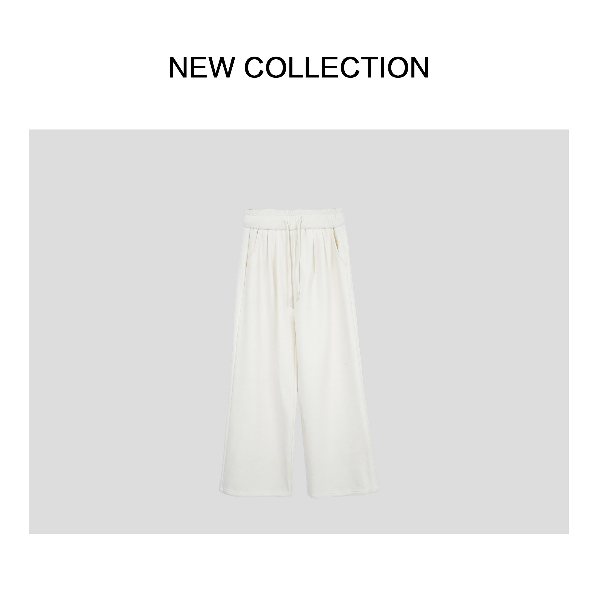 【香香严选】新款慵懒风白色阔腿休闲裤 K1516080A-0789