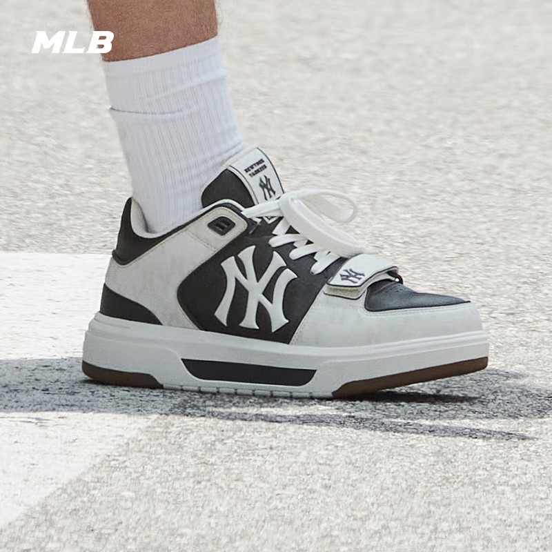 【复古潮鞋】MLB男鞋女鞋板鞋新款情侣运动鞋老花ny休闲鞋3ASXCHL4N