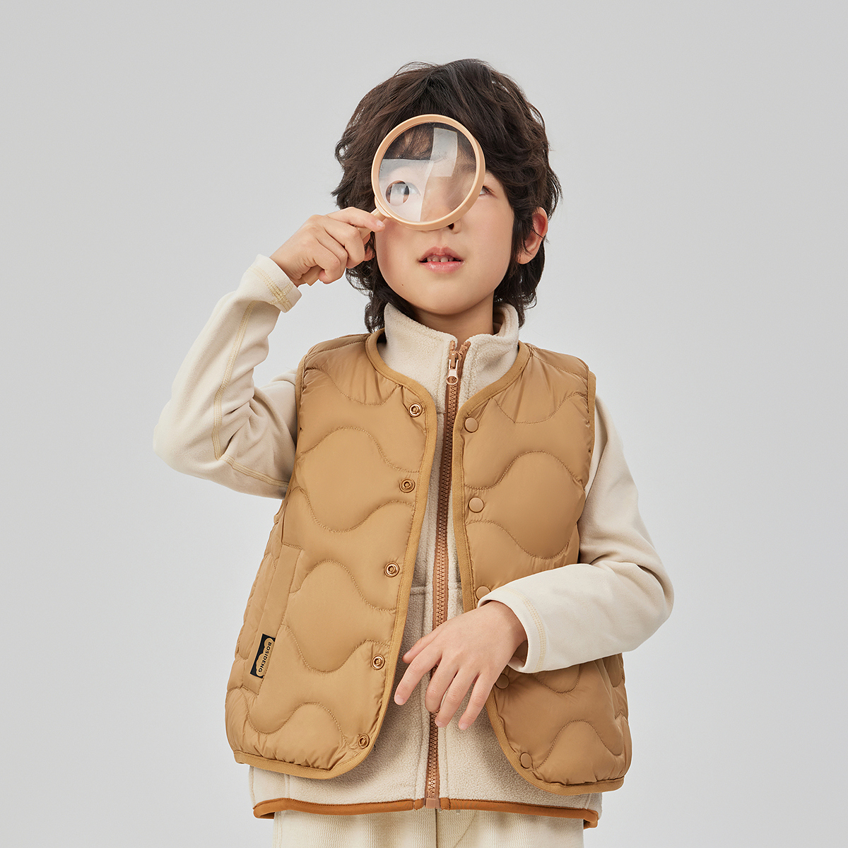 【25新款】波司登2025秋季新款男女短款儿童三宝羽绒服T250135020W