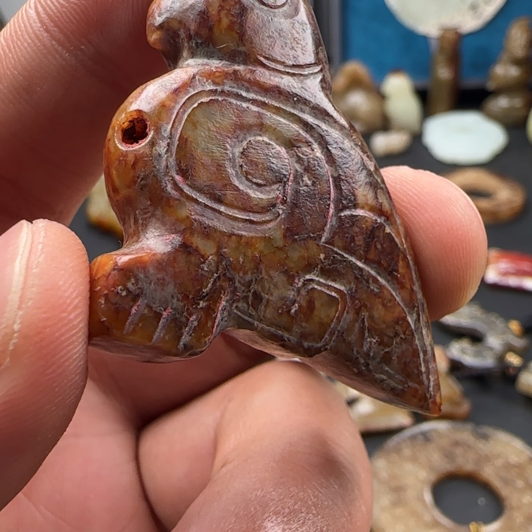 和田玉颈饰未镶嵌如**形