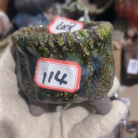 红陶粗陶花盆手工