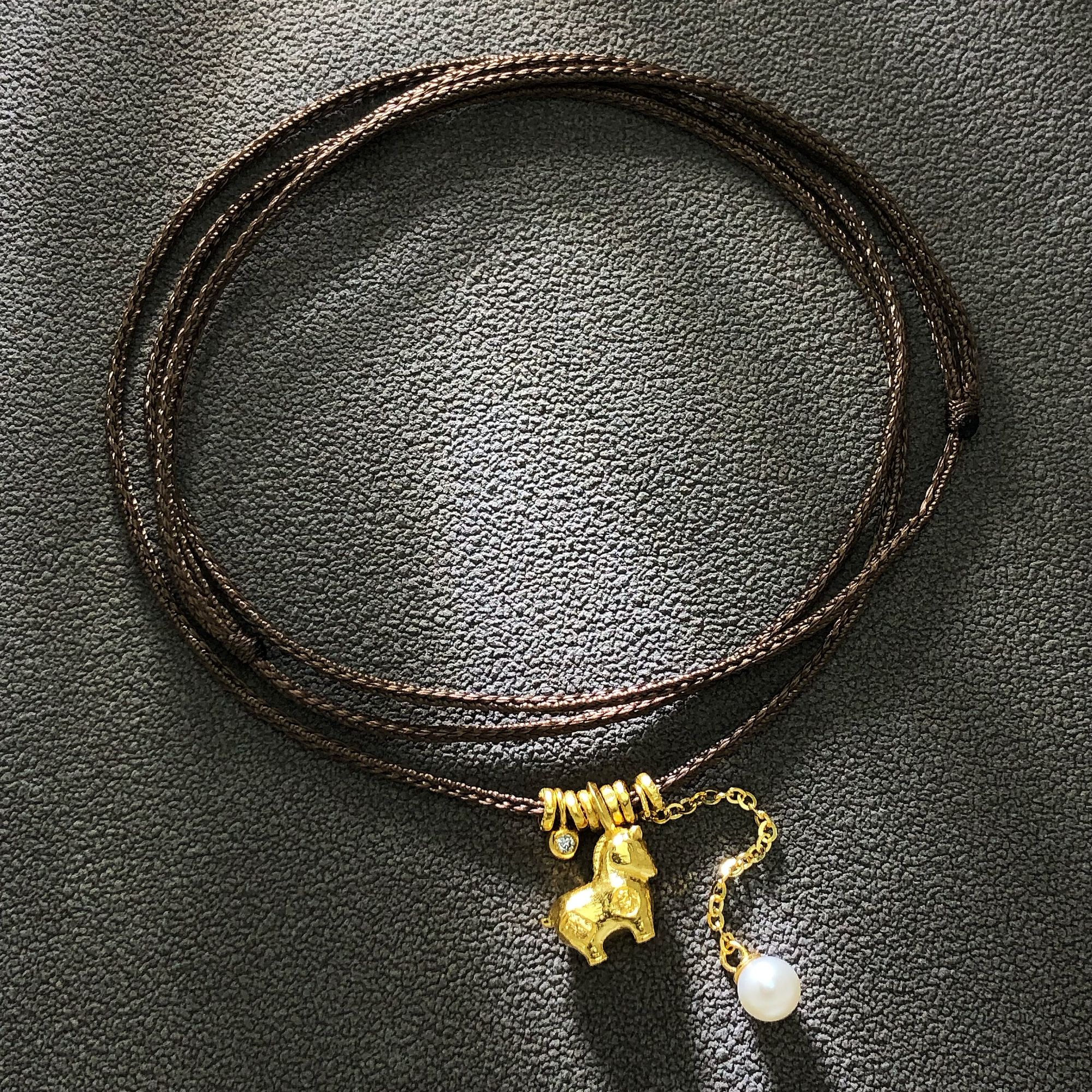 【举石臻选】TA12-943-795足金吊坠（一件/约10*8*4mm/长约60cm）H