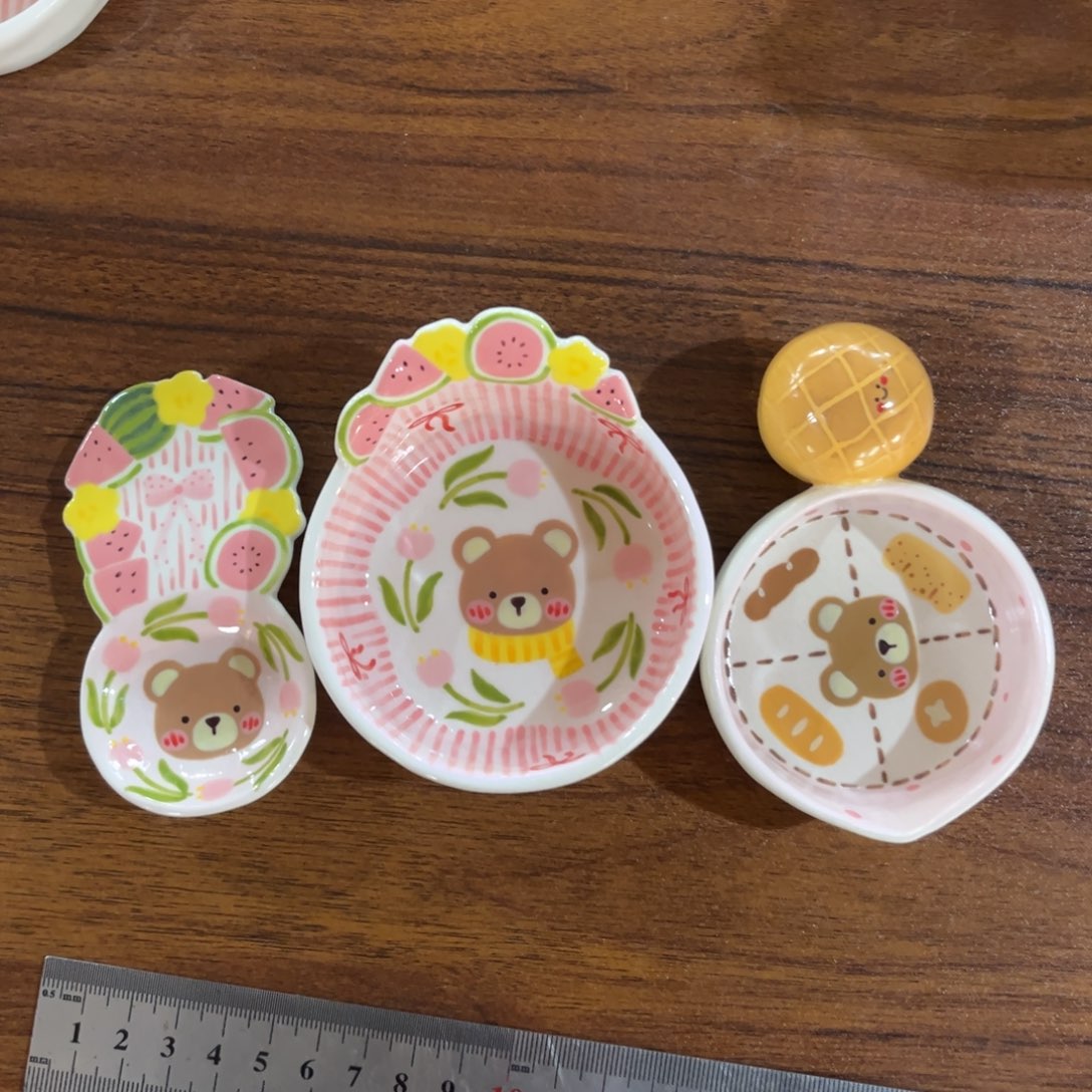 爱***嘟瓷片三个小玩意 好看