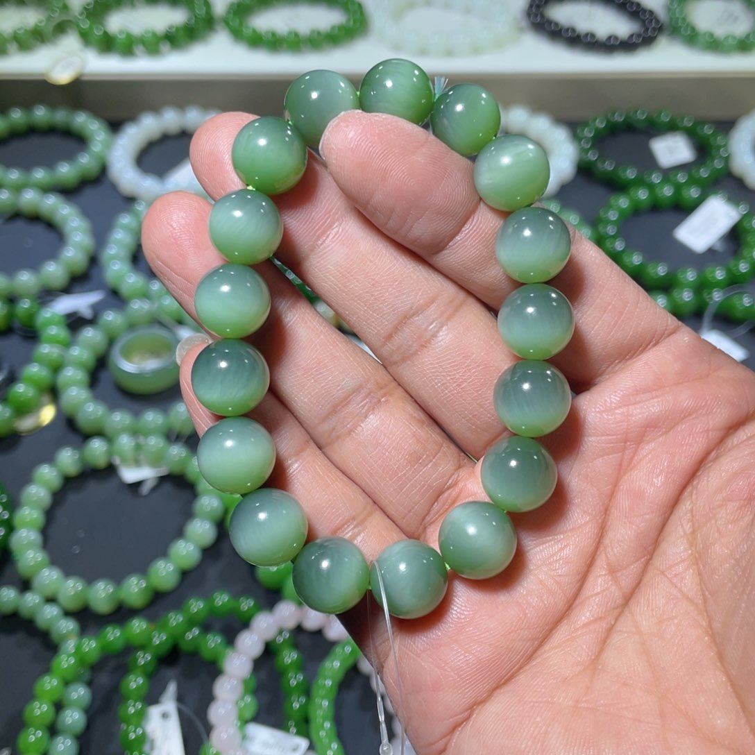 和田玉手链未镶嵌过*.