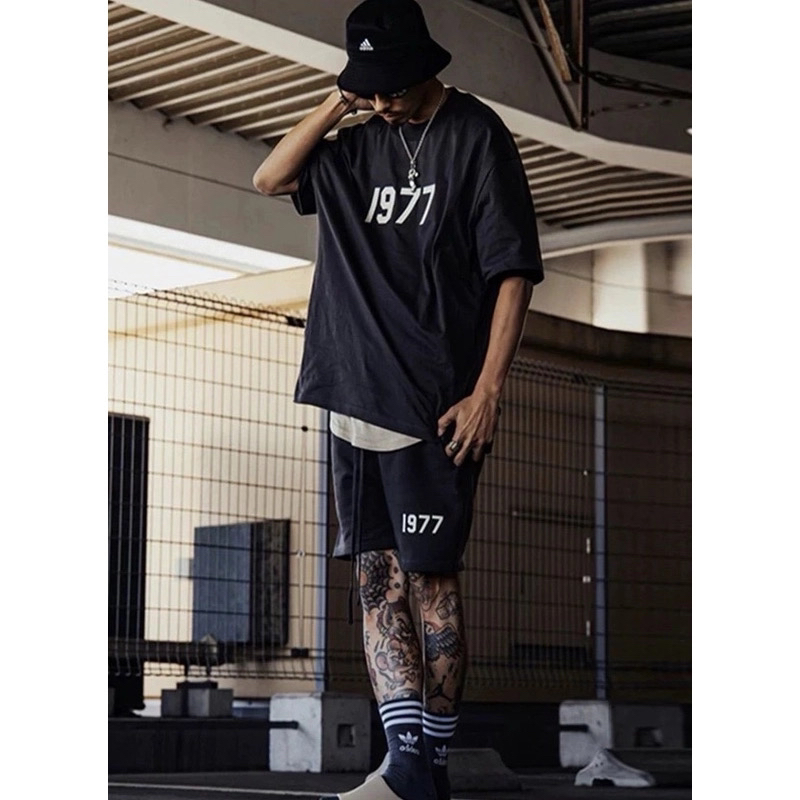 拍一发二 顺丰包邮 1977系列短袖百搭短袖简约宽松短袖重磅印花