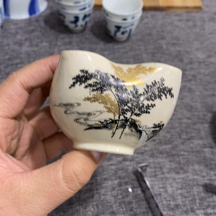 紫砂茶杯非常漂亮好看的花瓶