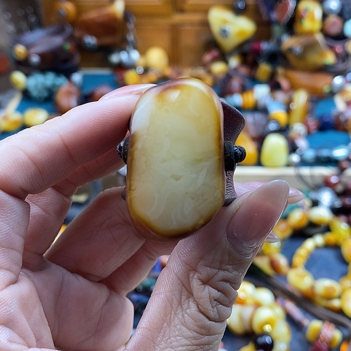 蜜蜡未镶嵌戒指戒指