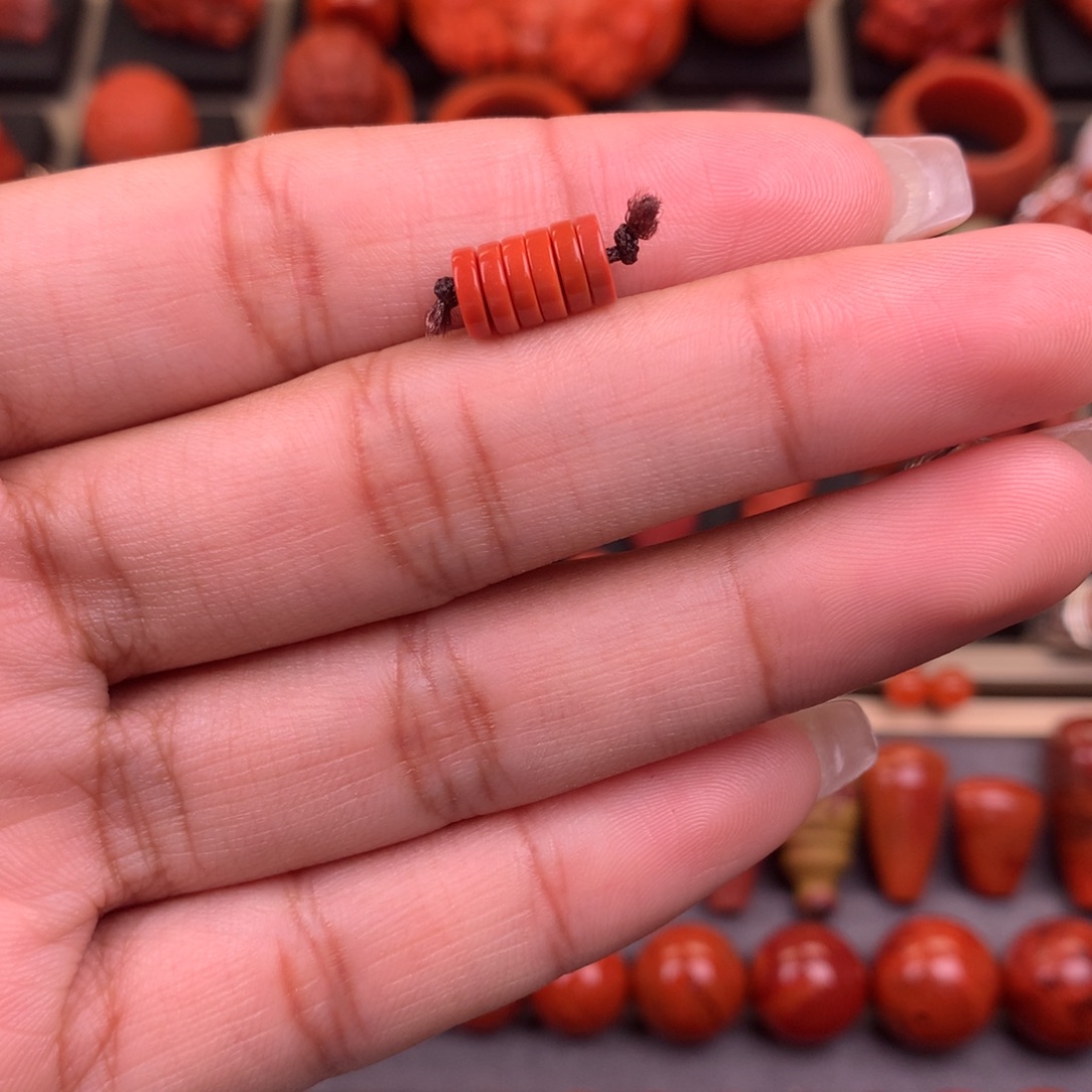 南红玛瑙未镶嵌直切隔片6