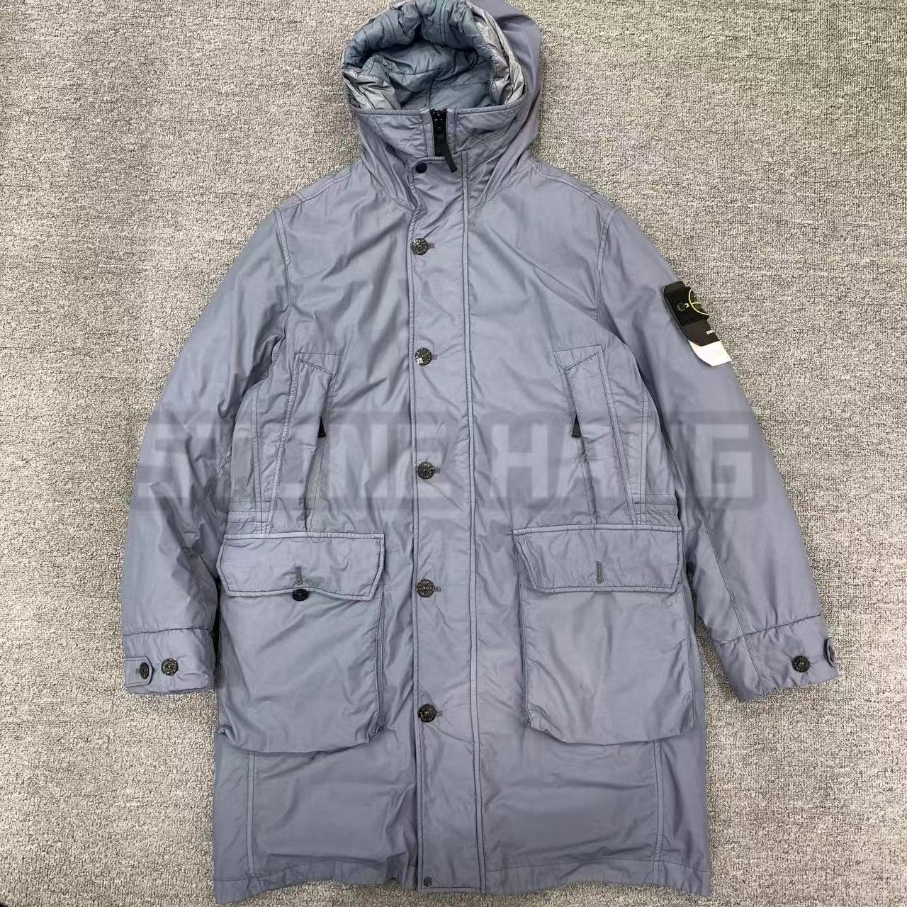 STONE ISLAND石头岛21fw Naslan多口袋连帽拉链棉服751570932