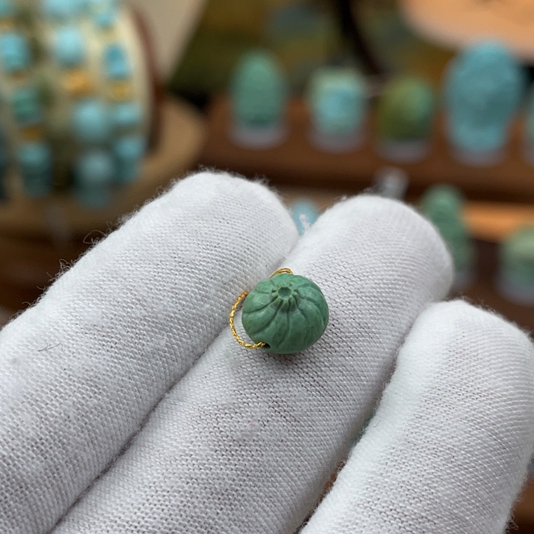 绿松石未镶嵌小包子编号40