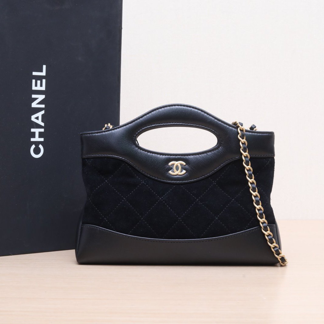 95新 Chanel/香奈儿 小花攀攀31Bag 25P 黑色