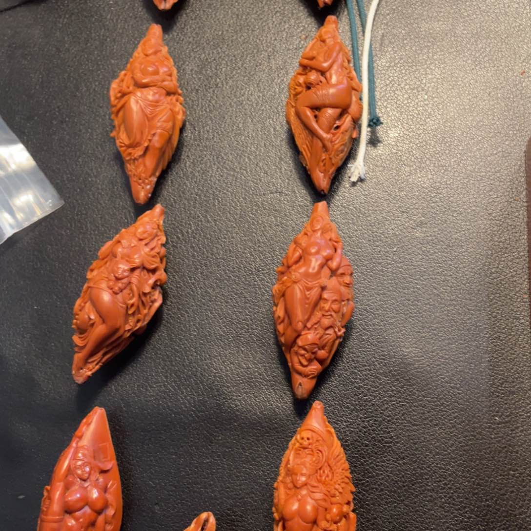 【闪购商品】手串/手链橄榄核为***彩八个美女➕一个佛魔一念