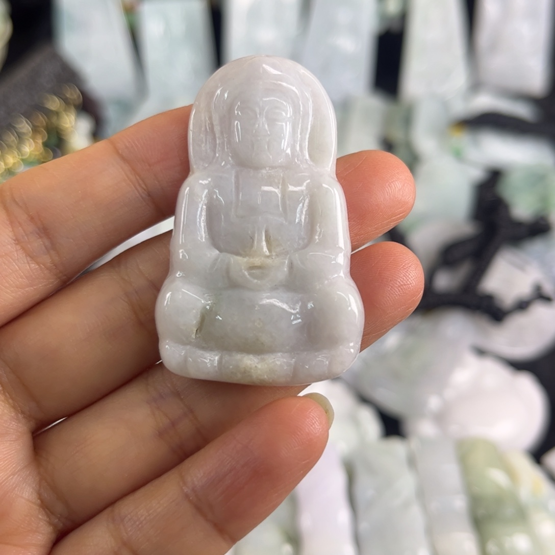 翡翠未镶嵌吊坠(不含链)瑕疵