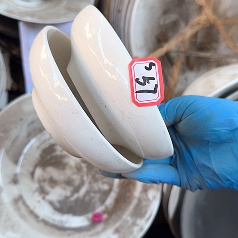 瓷片国营厂库存微瑕12.5厘米57