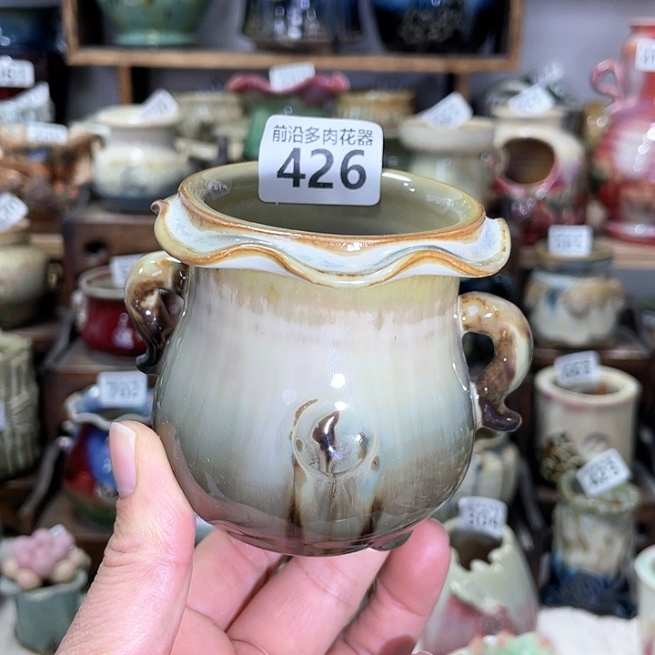 红陶内口径6高度7