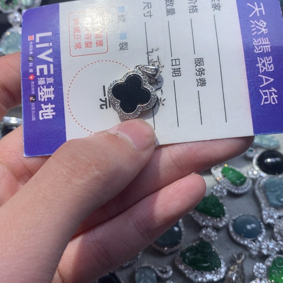 翡翠颈饰未镶嵌翡翠