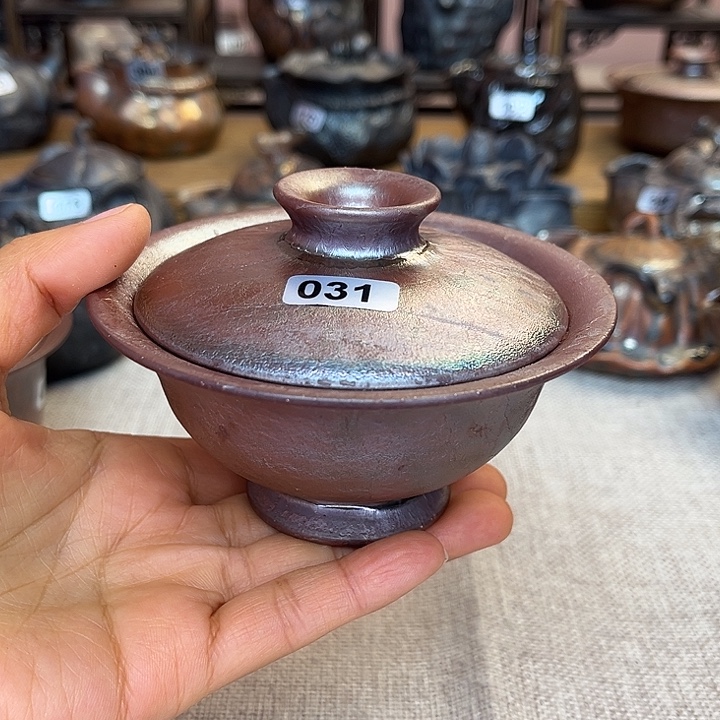 开***野裸柴烧陶瓷手工茶器