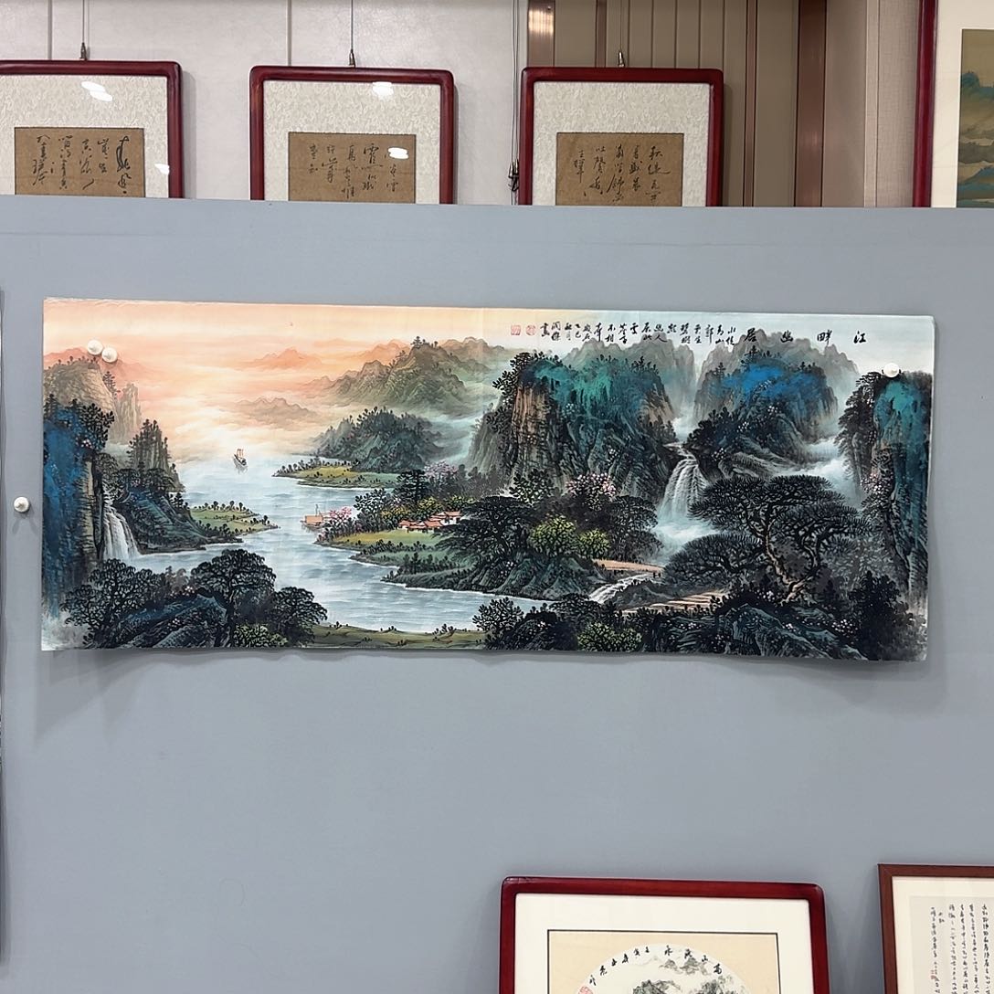国画用****9国画作品多次入选国内外