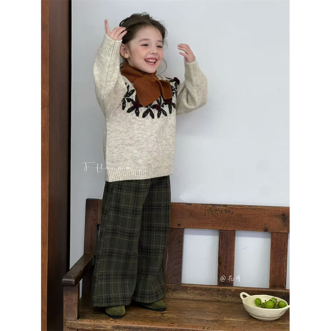 HJ·25冬~手工绣花毛衣185625（童装汉服）