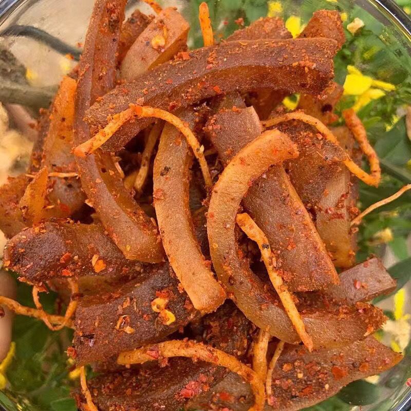 馋仙味云南佤味特色麻辣佤味牛皮网红零食小吃260g罐装可追版