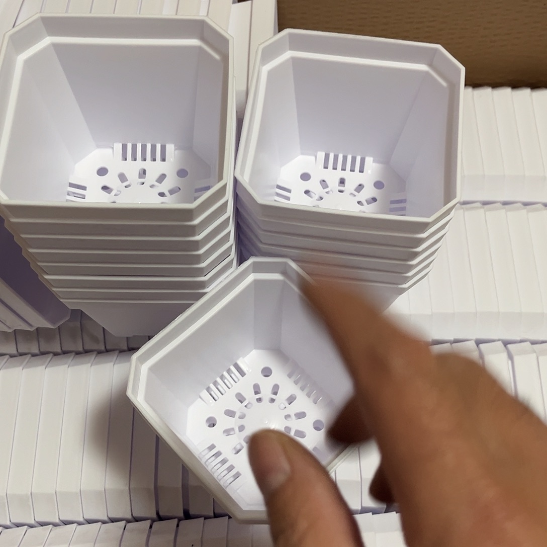 加厚斜角口10高8.5白盆15个无托