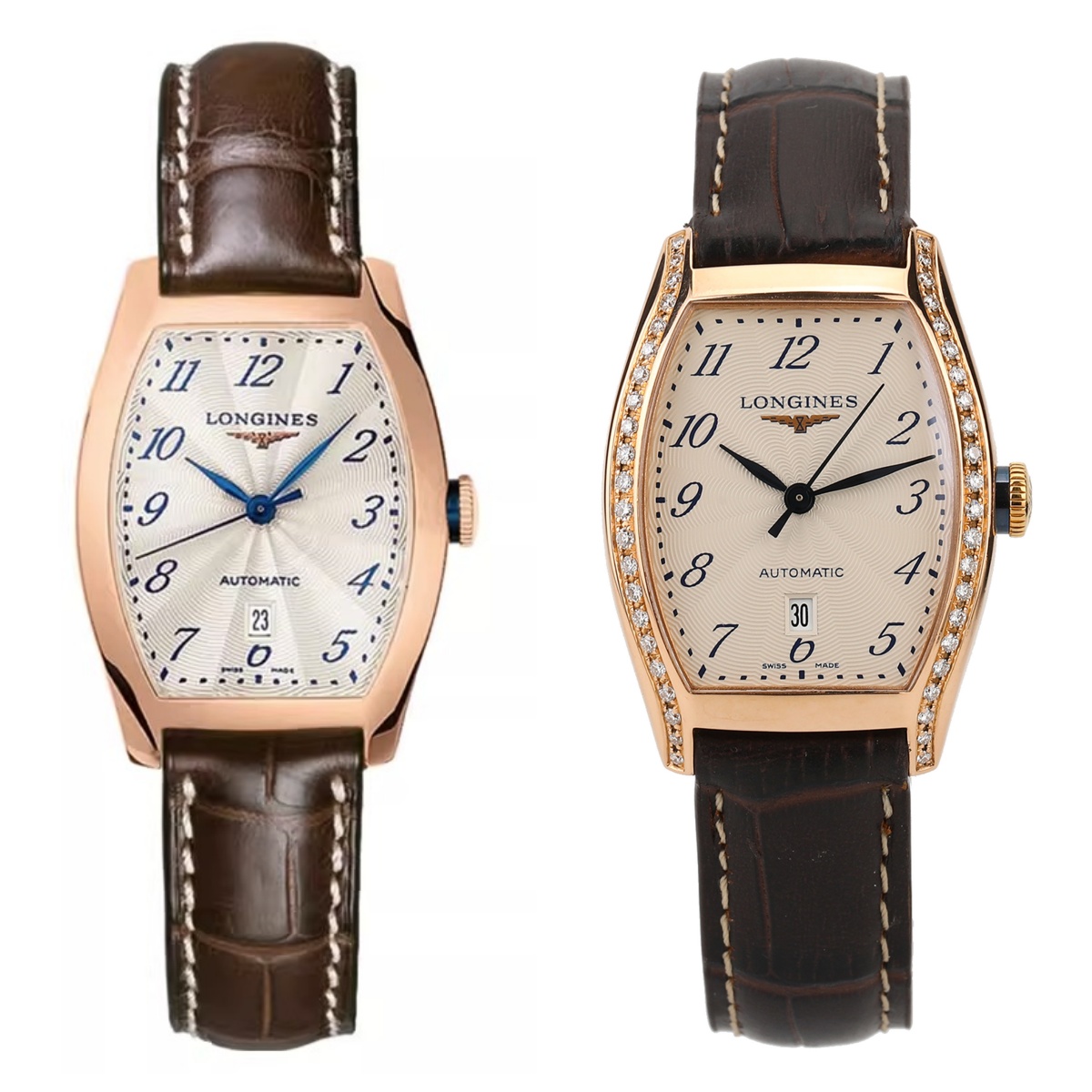 99新 Longines/浪琴 典藏142/机械/18K金数字/表径26-30.6mm/后钻