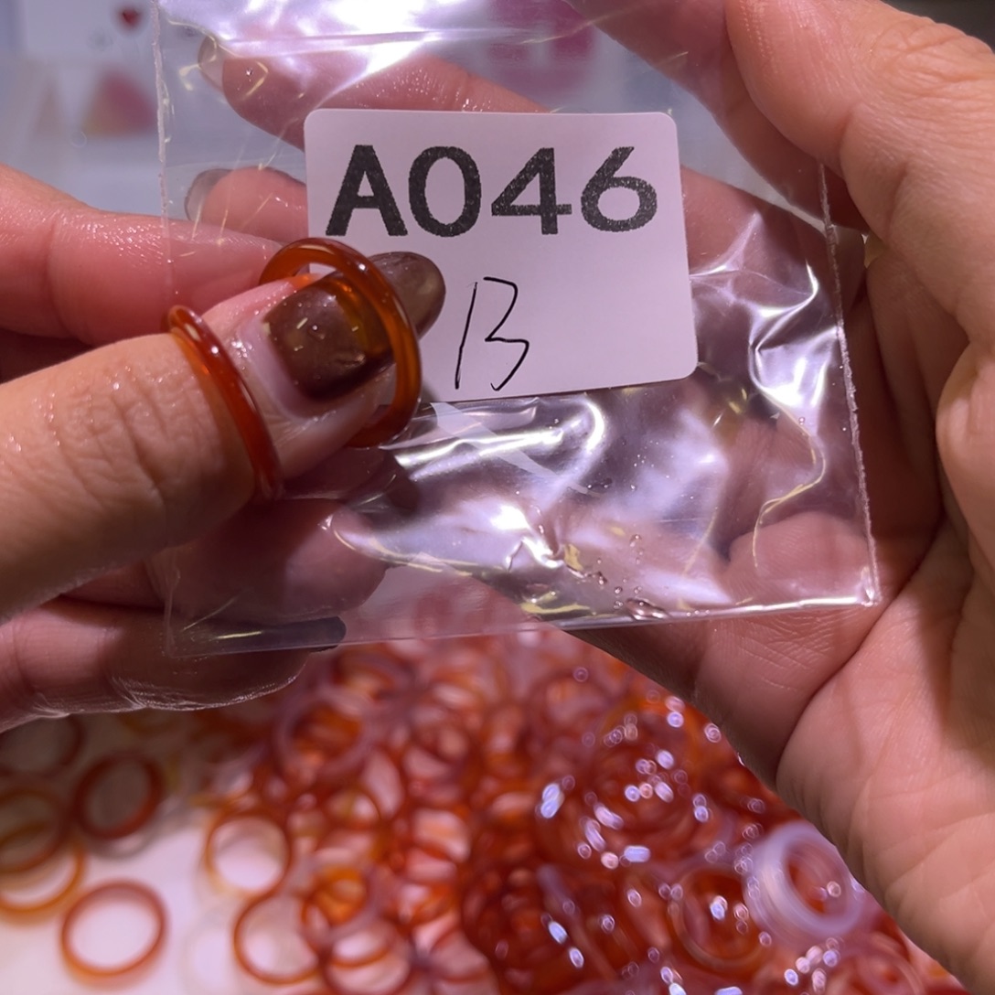 玛瑙/玉髓未镶嵌戒指046