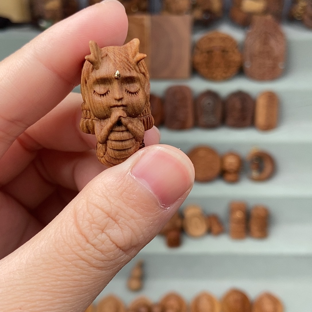 檀香木无事牌3.0小龙女微瑕福利