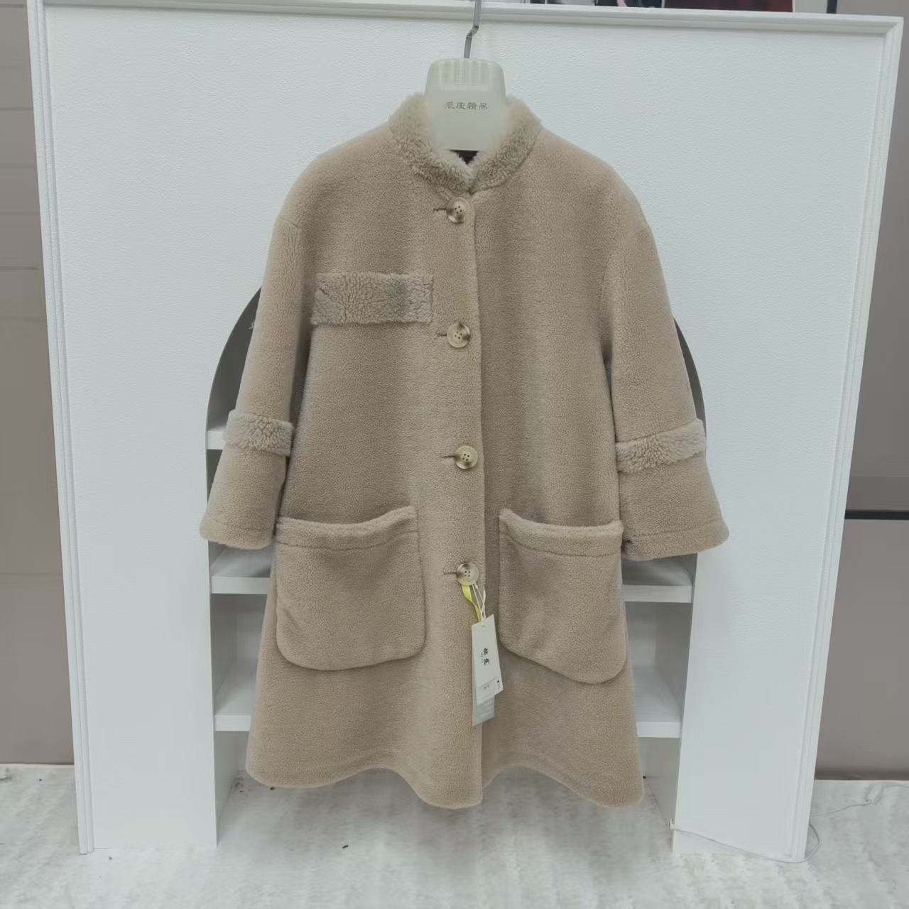 【买手店定制短款040】秋冬新款高端休闲羊毛韩式大衣女oversize款