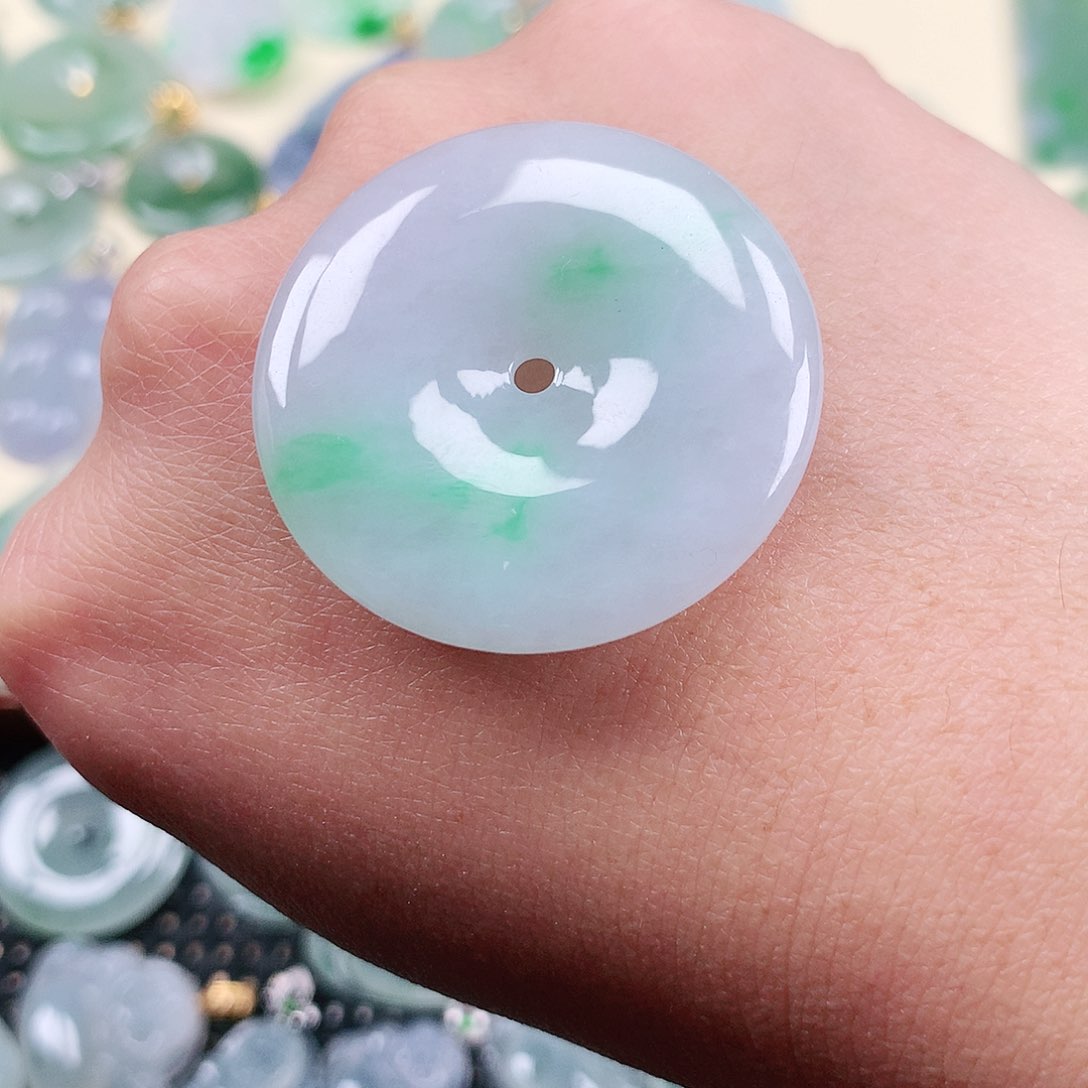 【闪购商品】翡翠吊坠(不含链)未镶嵌平安扣