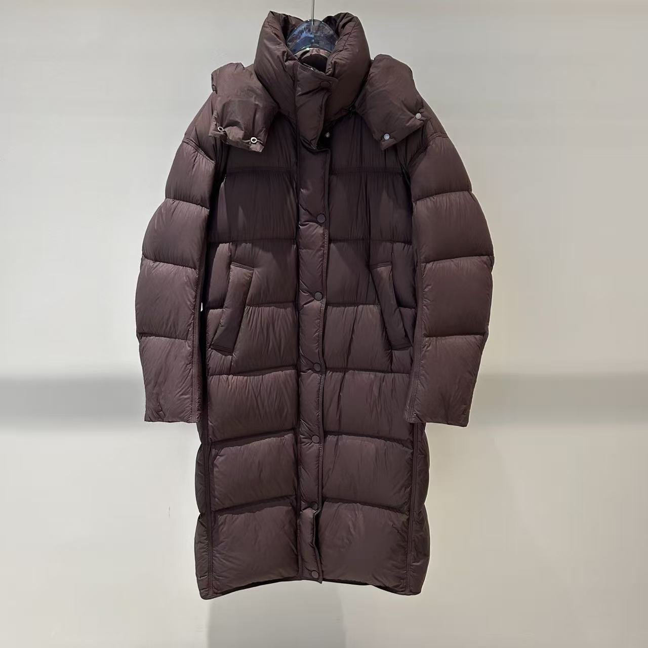 2025艾诺斯同款长款保暖羽绒服中长款女士时尚女款4139