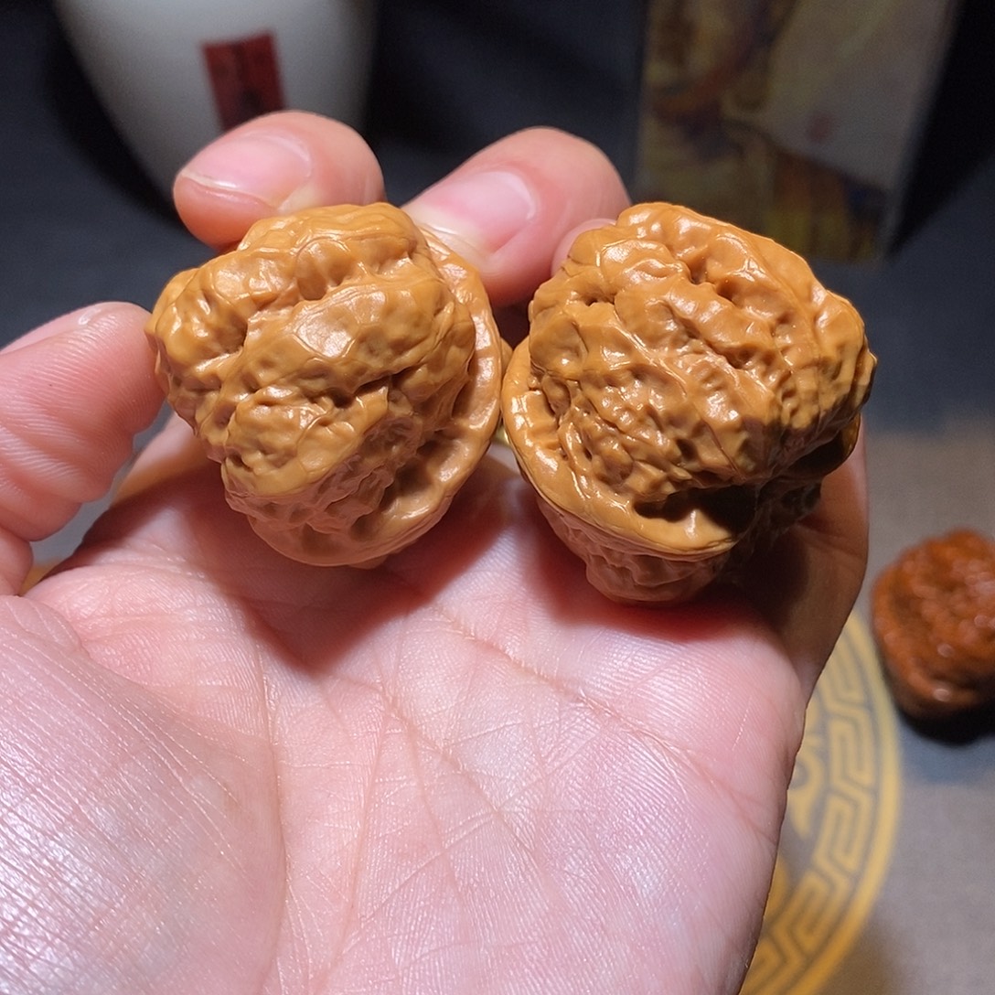 文玩核桃把件全品无修37尺怀柔蛤蟆头