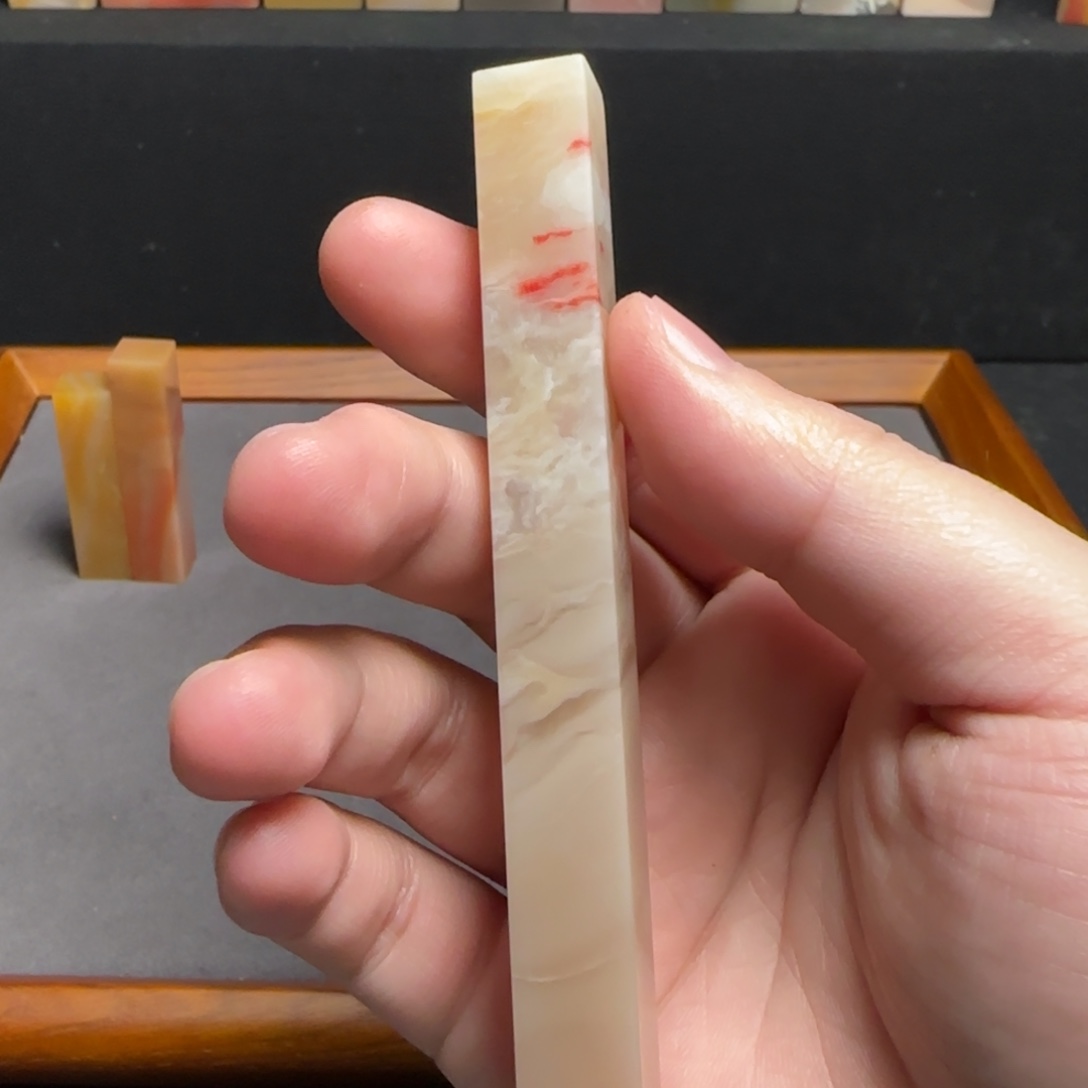 巴林石印石鸡血石1.2×11.6