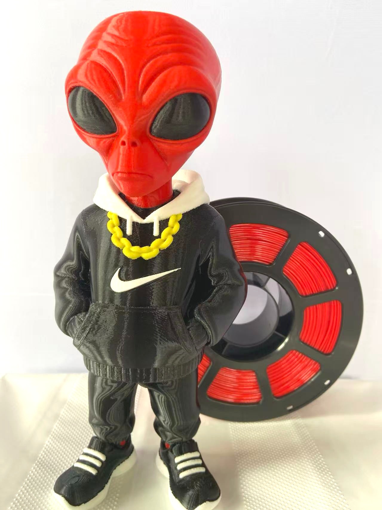 【C3D】PETG 红色1kg 韧性好易成型3D打印耗材1.75mm 适用拓竹创想