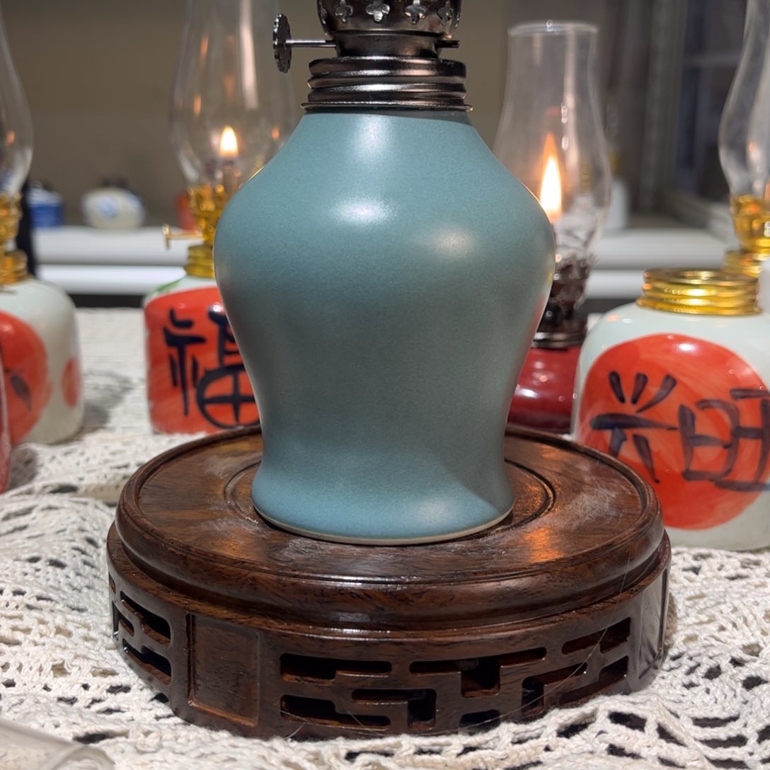 摆件景德镇陶瓷香薰灯