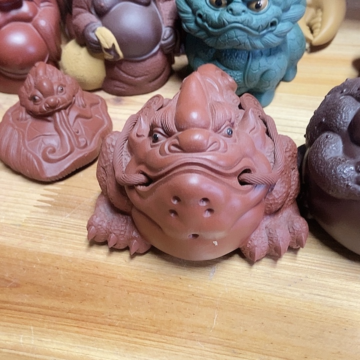 感***9紫砂茶宠宜兴紫砂金蟾