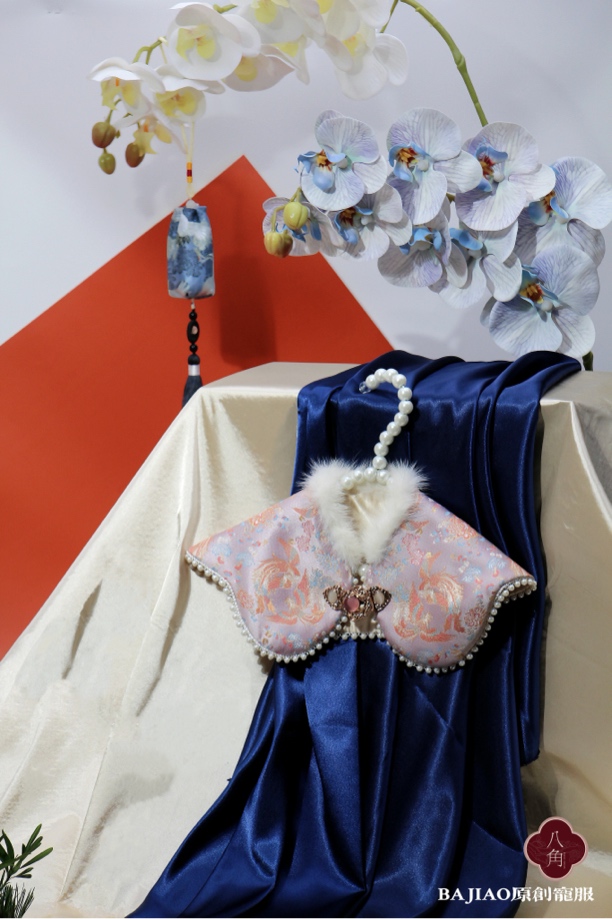 BAJIAO八角原创｜宠物服装手工自制新中式宠物猫狗云肩保暖口水巾