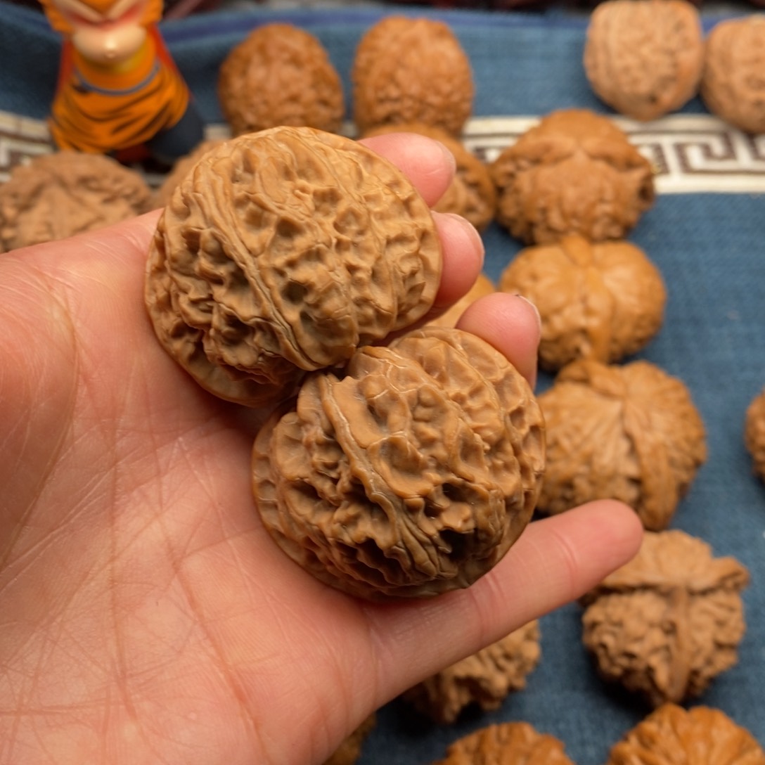 文玩核桃把件41桃心苹果