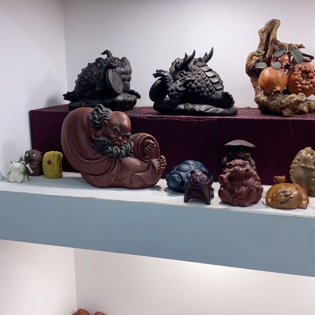 紫砂茶宠一***鸡紫砂文化