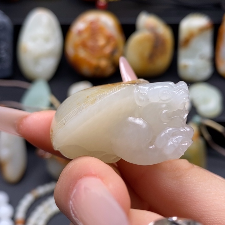 和田玉未镶嵌吊坠(不含链)