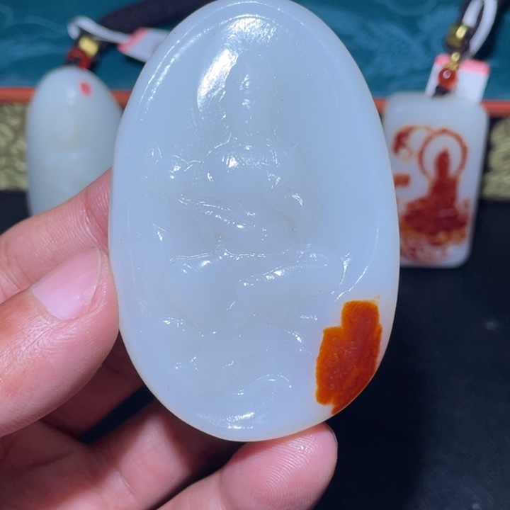石***缘和田玉未镶嵌颈饰J