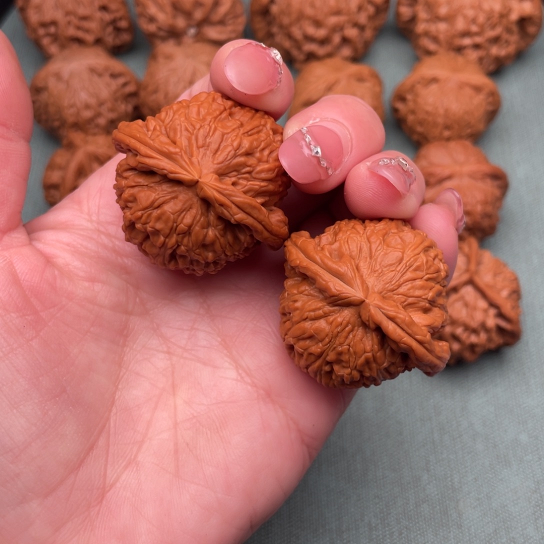 文玩核桃把件全品白狮子39