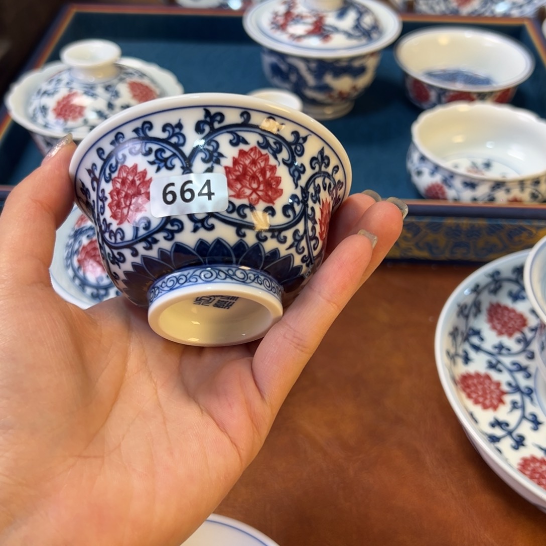 摆件景德镇陶茶器百宝箱