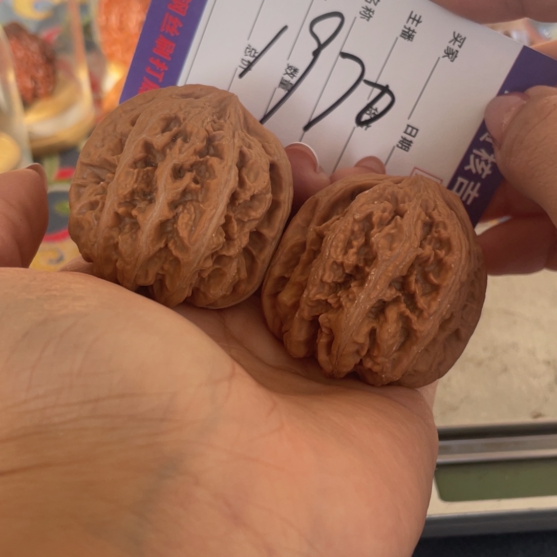 耕***者把件核桃43左右全品无药粗筋